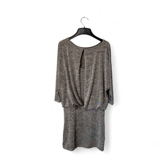 WHBM Marled Knit Dress Heather Grey Size Small - Picture 2 of 11